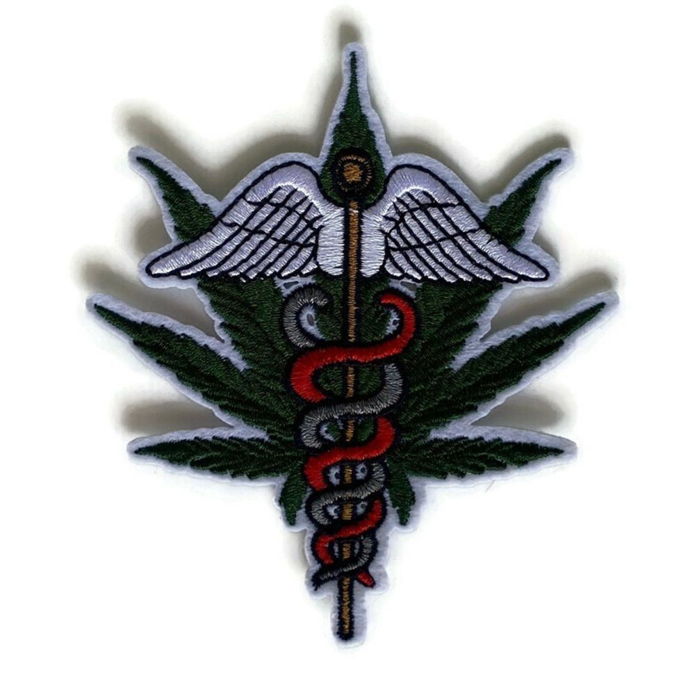 Medical Ganja Embroidered Patch